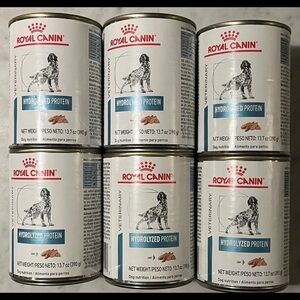6Pk Royal Canin Hydrolyzed Canned 13.7 oz DOG Food - 6 Cans -